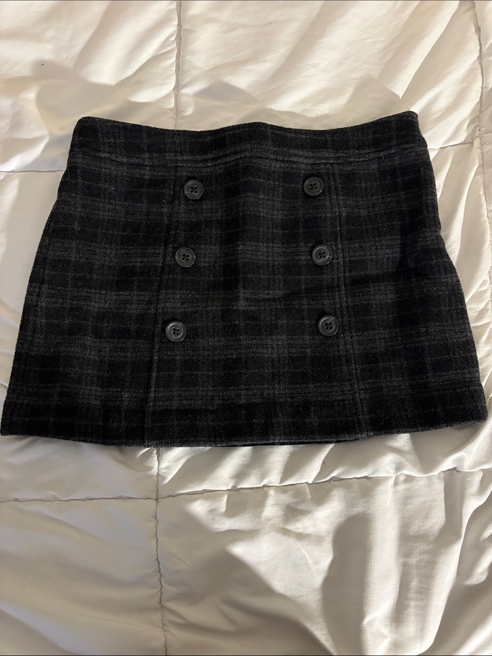 GAP Wool Plaid Mini Skirt